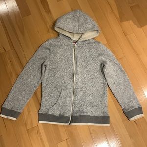 EUC Boys Speckled Grey Full Zip Hoodie - size M (10/12)